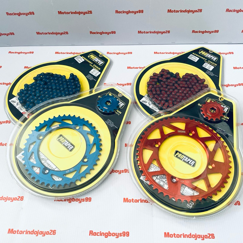 GEAR SET KLX 150 D TRACKER 150 PROTAPER BIRU MERAH