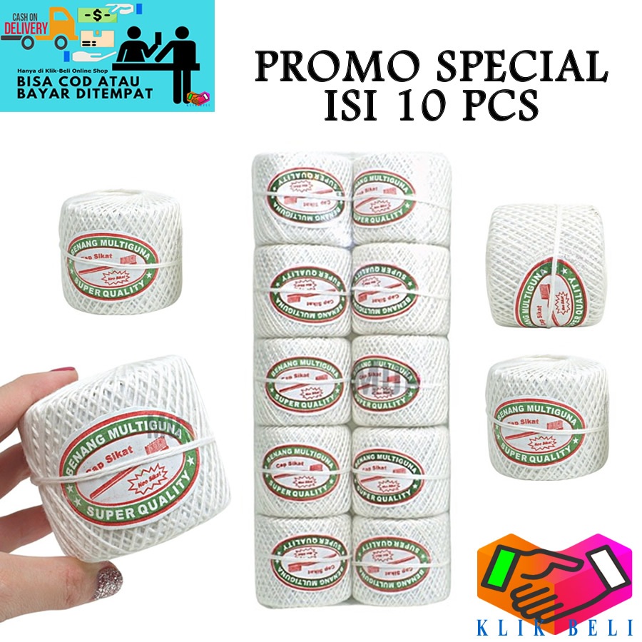 

PROMO SPECIAL ISI 10 PCS Tali Kerajinan Serbaguna Tali Bendera Plastik Merah Putih Benang Kasur Rami Cap Sikat