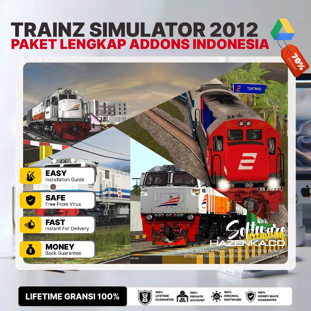 Trainz Simulator 2012 New Addons Indonesia Terbaru Paket Lengkap Addons + Software Nuansa Indonesia