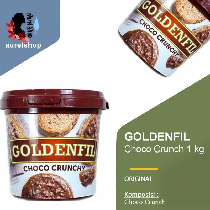 

GOLDENFIL Choco Crunch kemasan Toples 1 kg