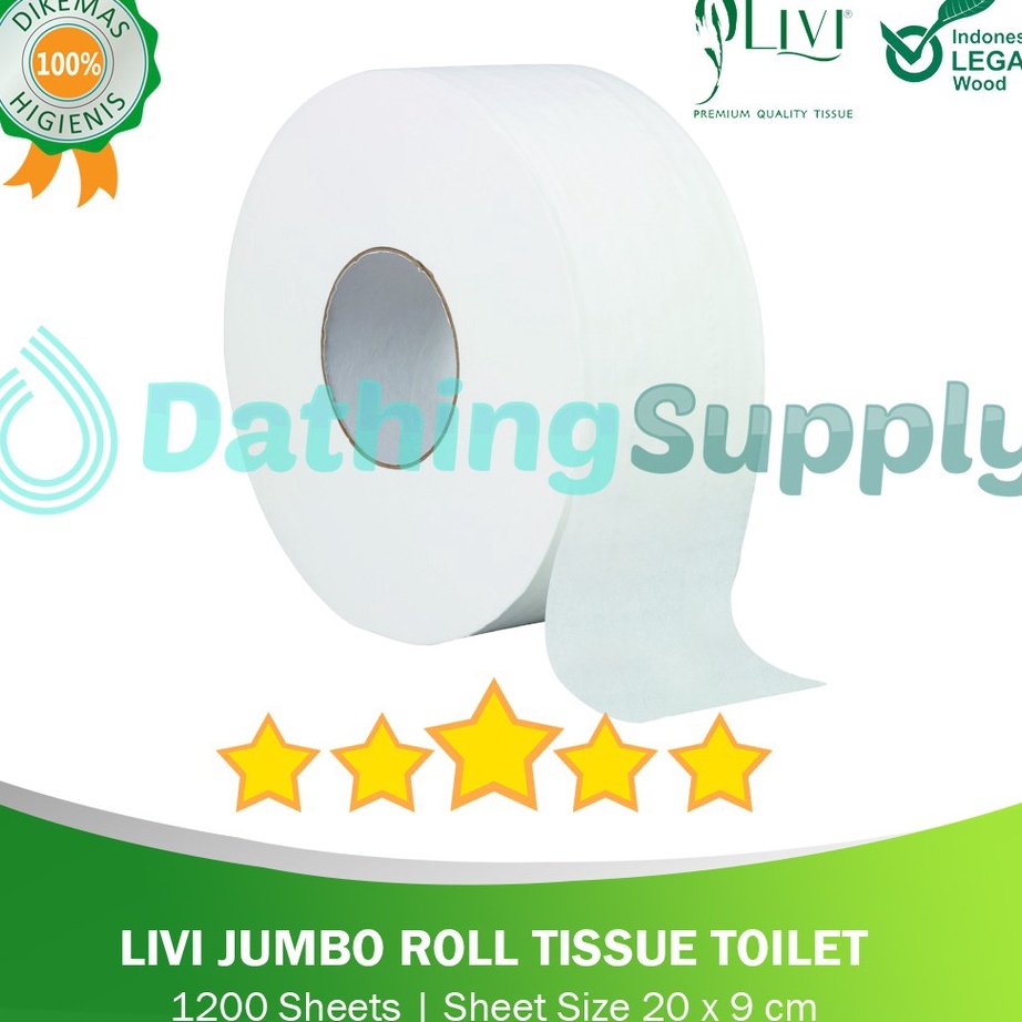 Terbaik Livi Jumbo Roll Tissue JRT Toilet