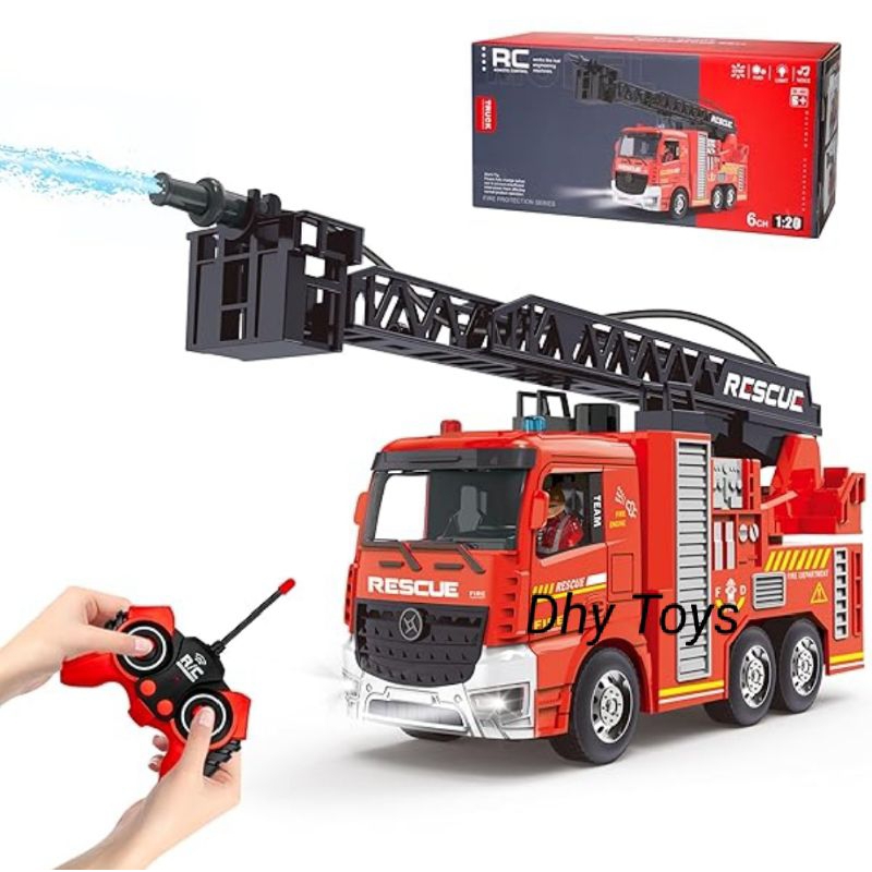 Mainan Mobil Remot Control Rc Pemadam Kebakaran Firescue Fire Truk Rc Remot Control Truck Damkar Lam