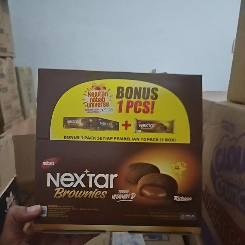 

Nextar Brownies Coklat / Straw / Goguma Box 34 Gr x 10 Pcs #LIVE EXTRA