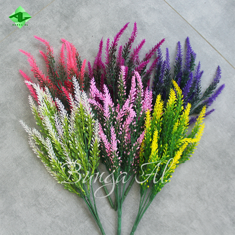 Bunga hias lavender polos hiasan dekorasi ruang tamu bunga artificial b8162