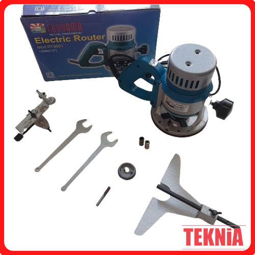 Mesin Router Profil Kayu 12mm Fujiyama -Mesin Electric Router Mod: RT9601 12mm(1/2") Fujiyama