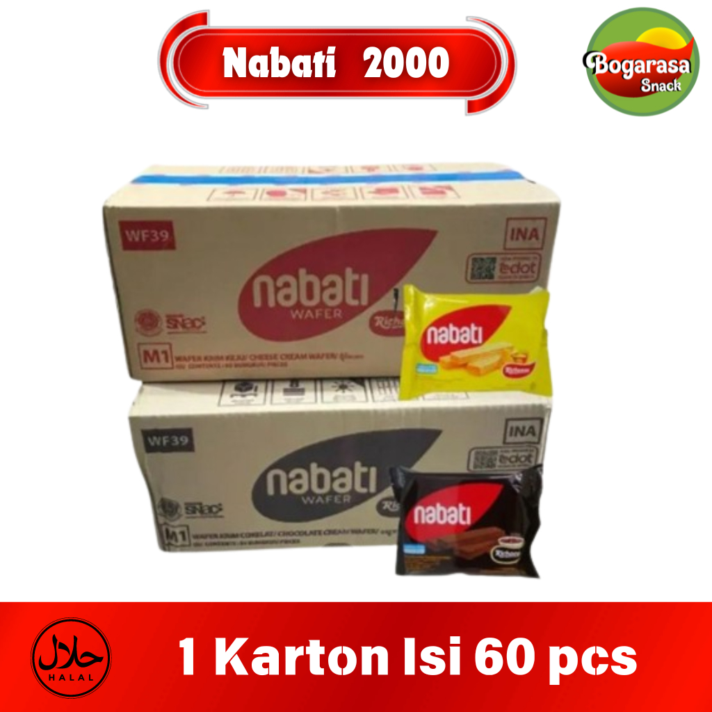 

Grosir Nabati Wafer eceran 2000 ( 1 Karton/Dus Isi 60 pcs )