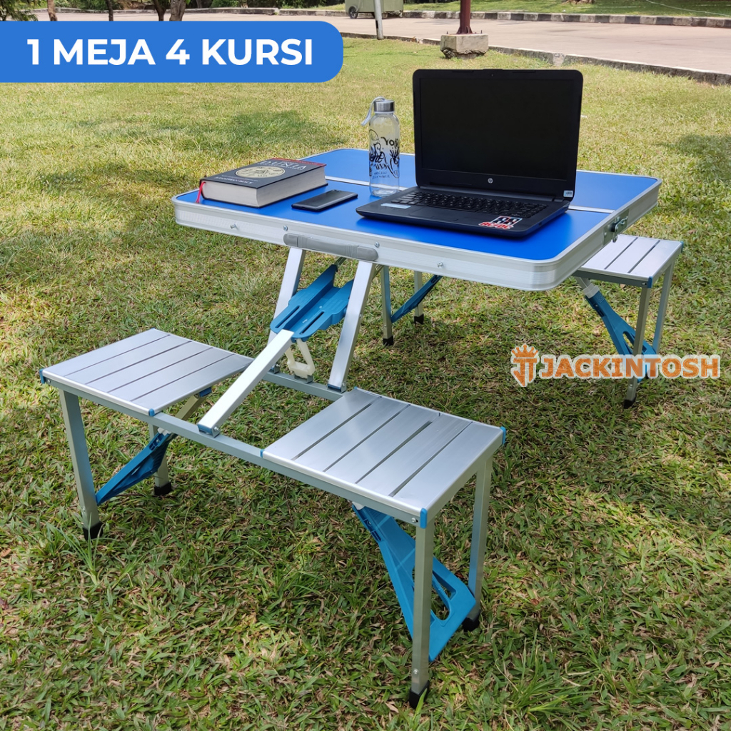 TERBARU  Meja Lipat Piknik Outdoor Koper Portabel Serbaguna Bahan Aluminium Kuat