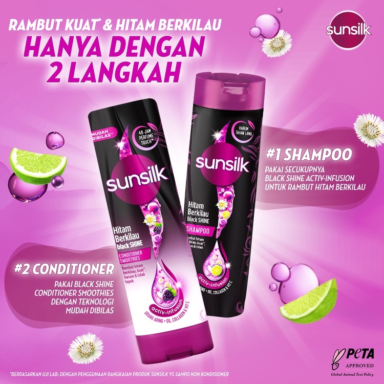 Sunsilk Black Shine Shampoo / Black Shine Conditioner 160ml