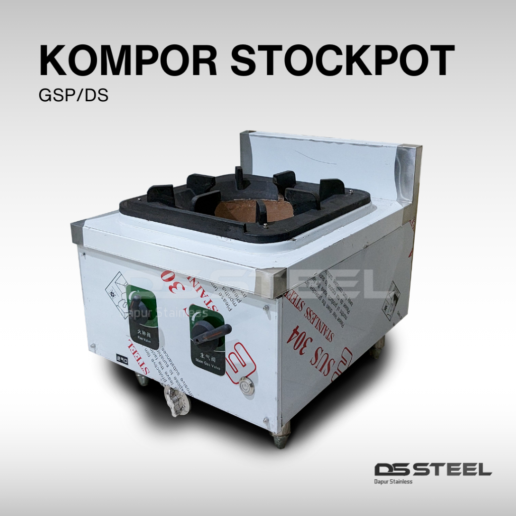 DS Steel Gas Stock Pot / Kompor Stock Pot