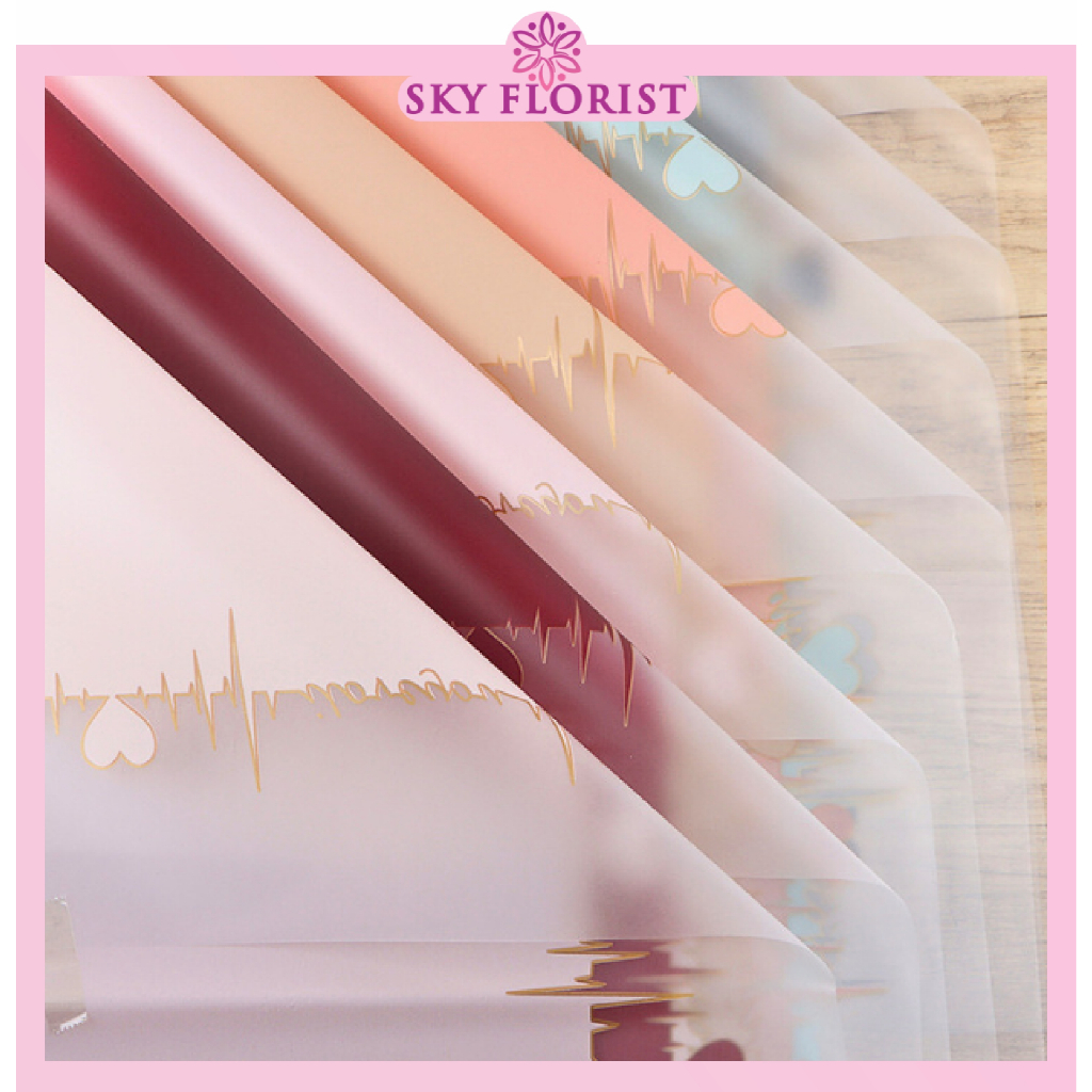 

Kertas Cellophane Buket Bunga Flower Wrapping Paper Celophane Motiv Love Valantine KB6052