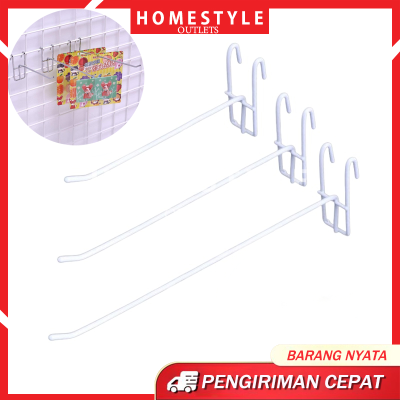 Cantolan Ram Kawat Putih / Gantungan Aksesoris Hook Ram / Gantungan Aksesoris / Cantolan Aksesoris