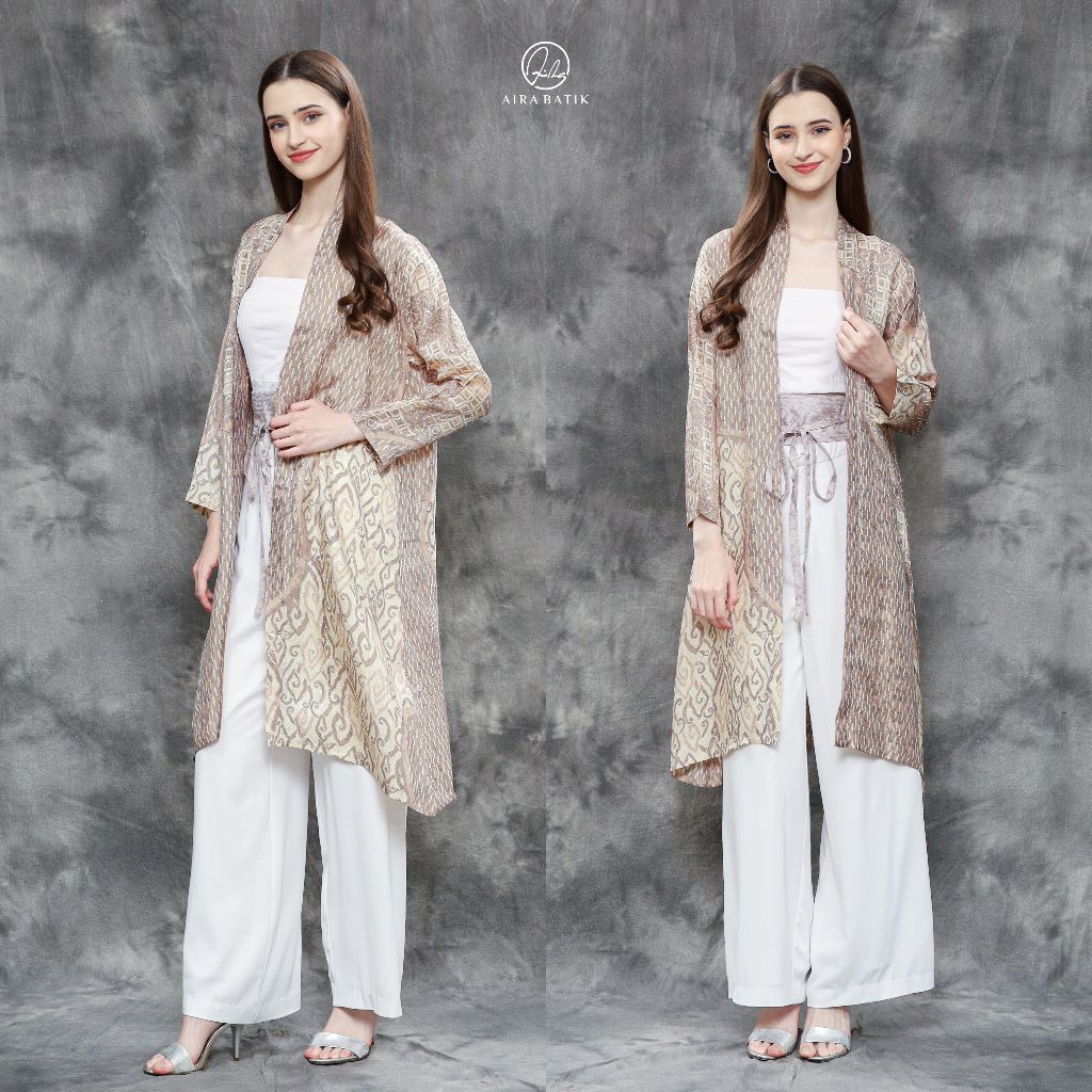 Aira Batik_ Tamara Long Outer I Cardigan Viscose I Cardigan Batik I Outer Batik I Outer Formal I