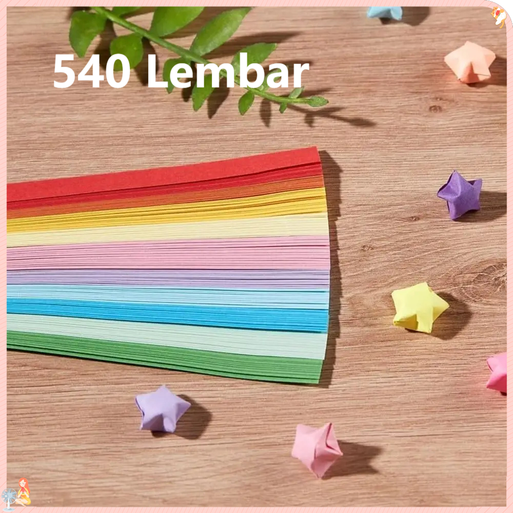 

Origami Bintang Kertas 540 Lembar Bintang Origami Lucky Star Origami Kertas Lipat Bintang