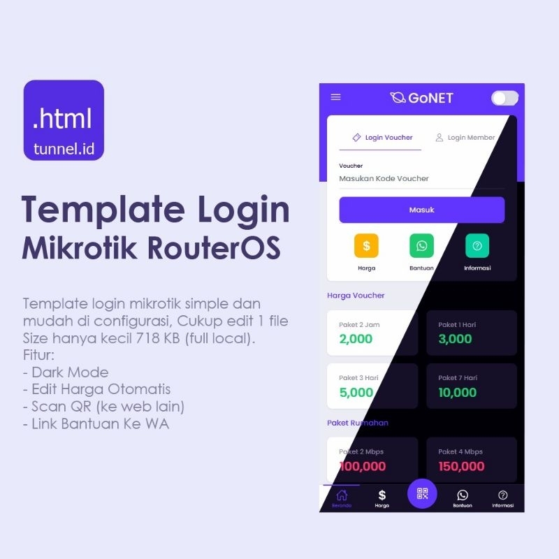 Template Login Page Hotspot Mikrotik Simple Dan Ringan