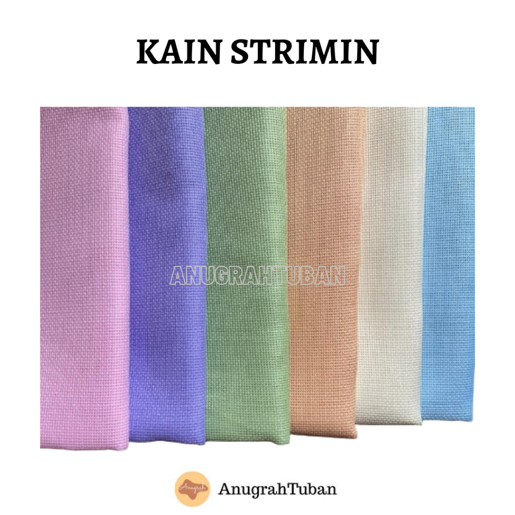 Kain Strimin 18CT / Kain Sulam/ Kain Kristik/ Kain Cristik Murah Lengkap Lucu Impor / Kerajinan / Ke
