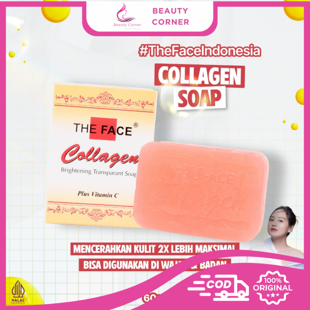 The Face New Collagen Brightening Transparant Soap - 80gr