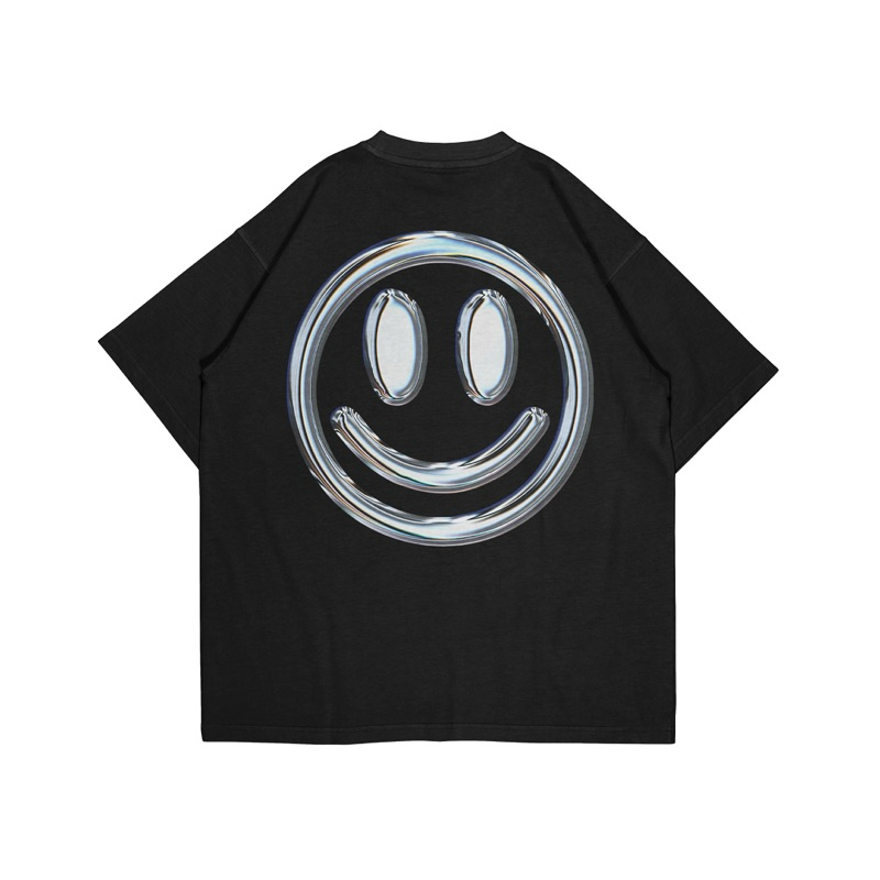 ORI WRLDSTUDIOS_ T-Shirt FAKE SMILE Black 20s