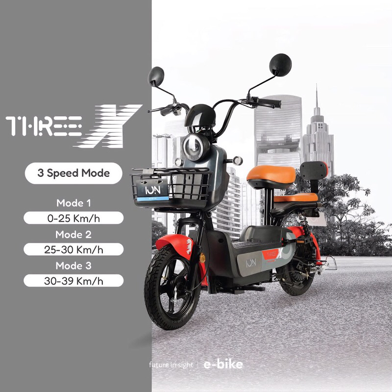 SEPEDA LISTRIK ION THREE X