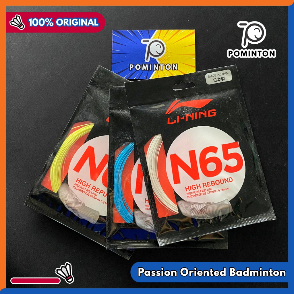 Senar Badminton Lining N65 N 65 100% ORIGINAL