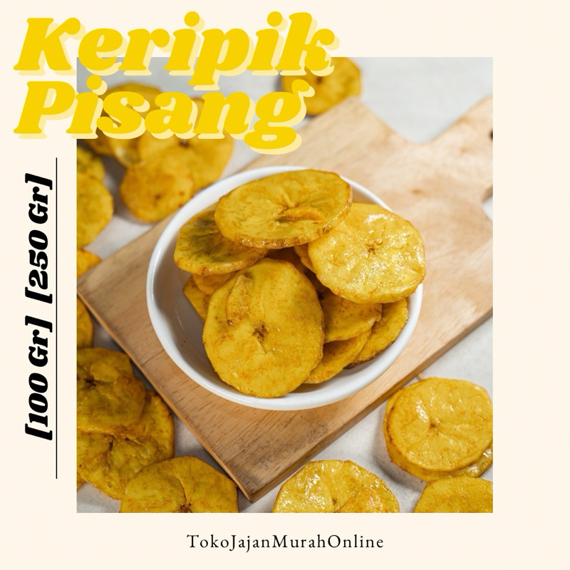 

Camilan Snack Kripik Pisang Kering Mini Manis Renyah Kiloan Crunchy [100 gr] [250 gr] | Pisang Koin Banana