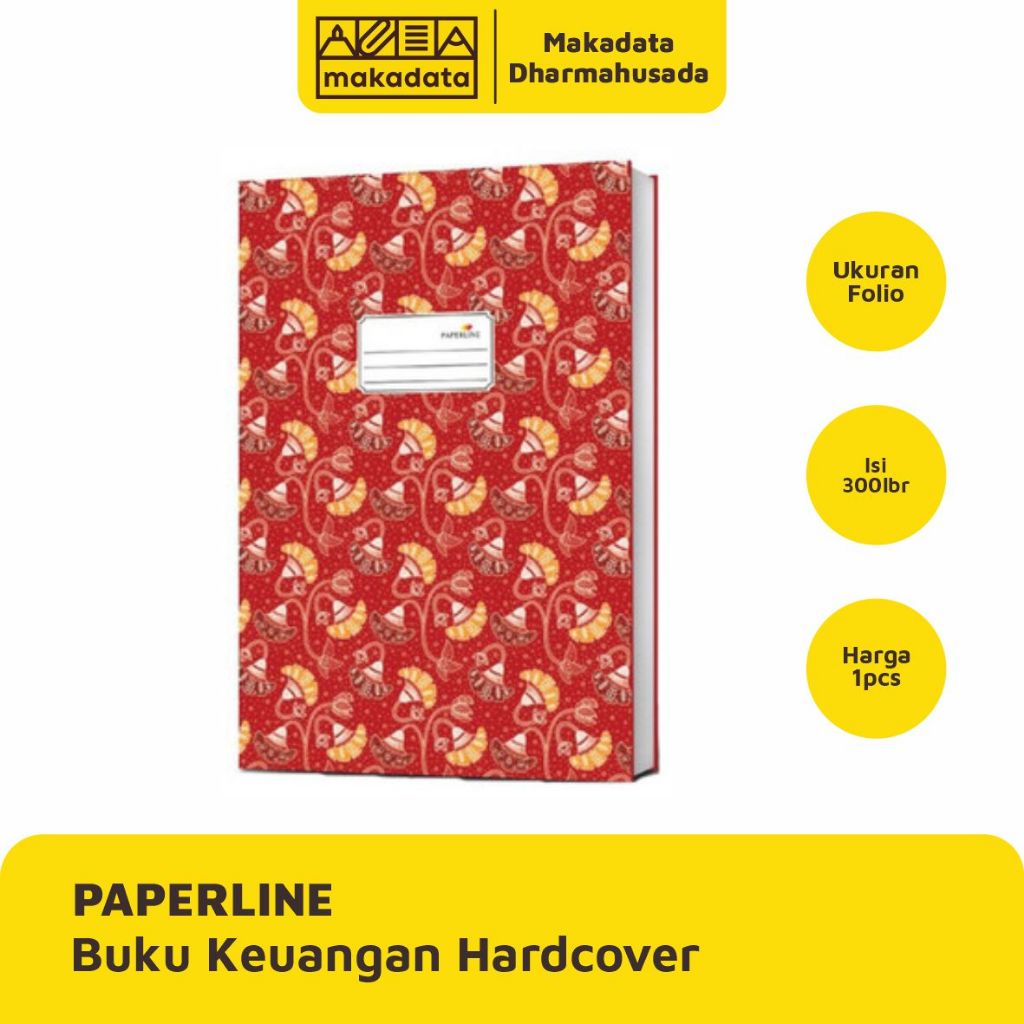 

BUKU TULIS KEUANGAN HARDCOVER PAPERLINE UKURAN FOLIO ISI 300 LEMBAR