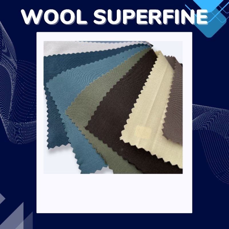 KAIN WOOL SUPERFINE COTTON  PREMIUM SETELAN DINAS PNS BAHAN SEMI WOOL HALUS ADEM