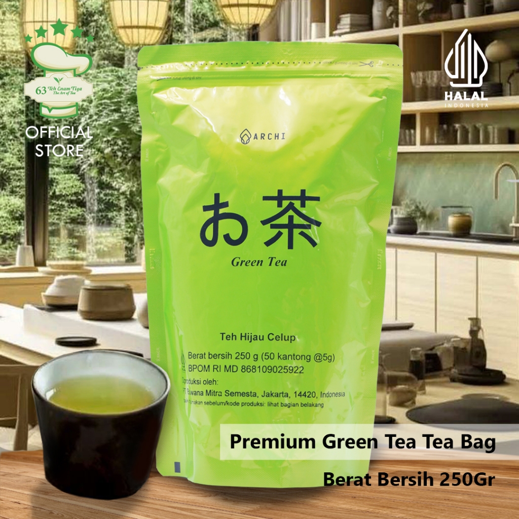 

Teh 63 - ARCHI Premium Green Tea Tea Bag (5gr x 50pcs) - Food Service