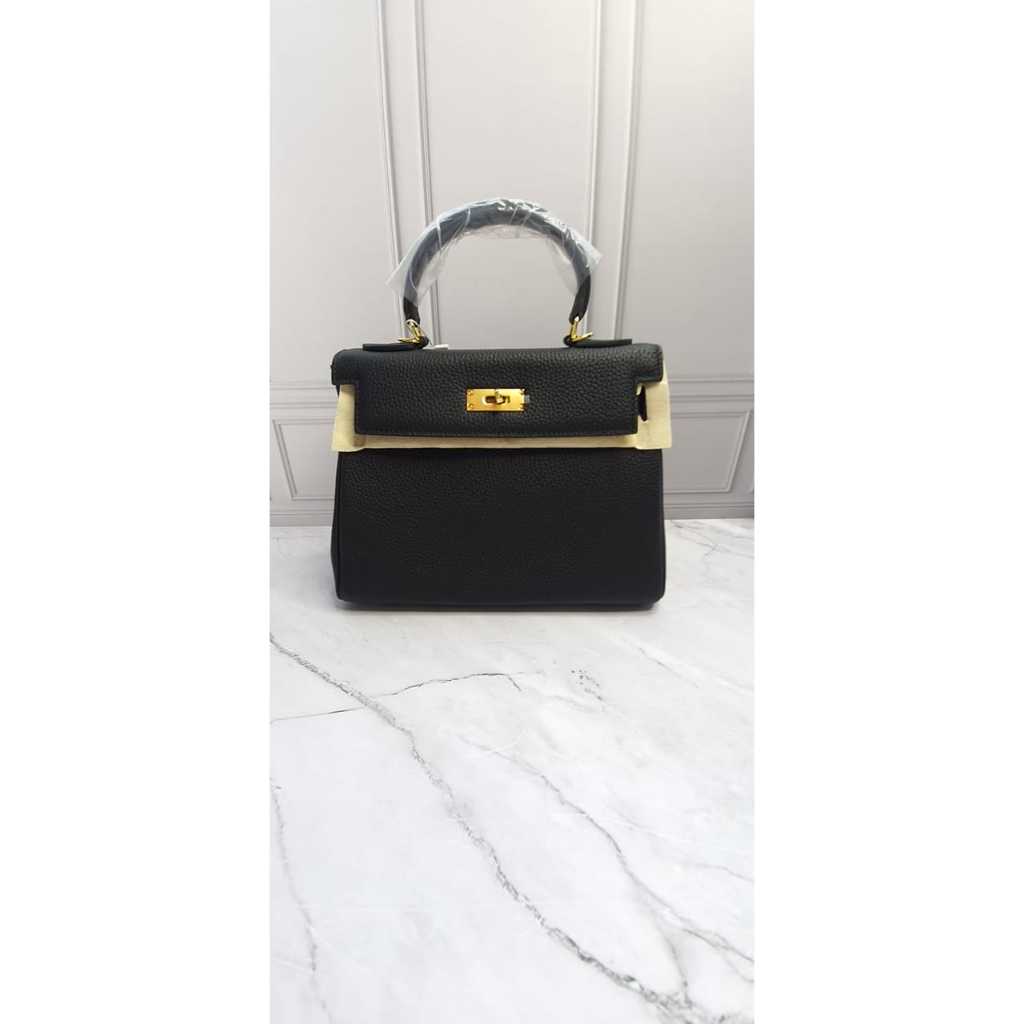 NO BRAND MYOOZ KELLY BAG BLACK 28 TOGO GENUINE LEATHER-TAS WANITA-HANDBAG IMPORT KULIT ASLI