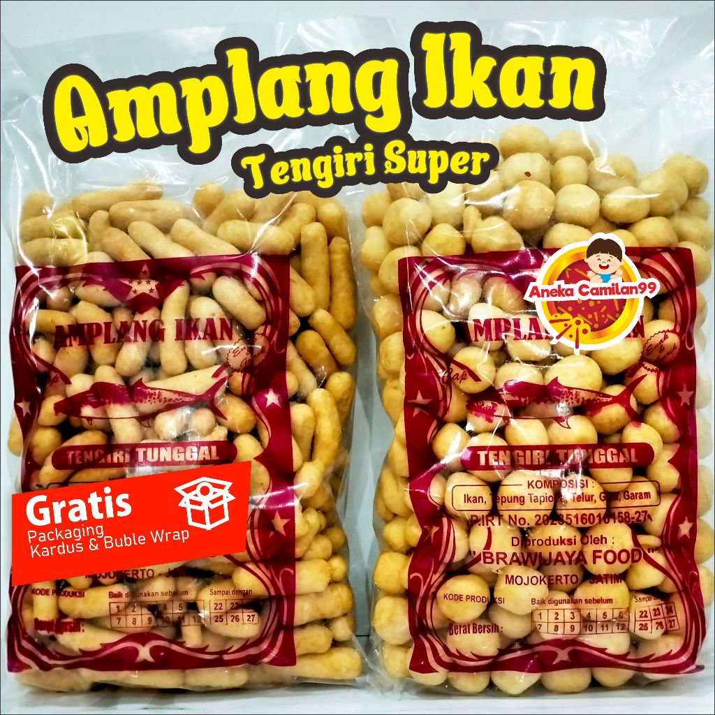 

Amplang Ikan Tengiri Super 500gr Asli Tengiri