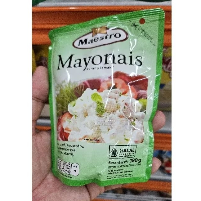 

ED 07.25 - PCS 180GR - MAESTRO MAYONAISE / MAYONAIS MAYONES MAYONAISSE MAYONNES MAYONES SAOS SALAD DRESSING - LIVE BUMBU