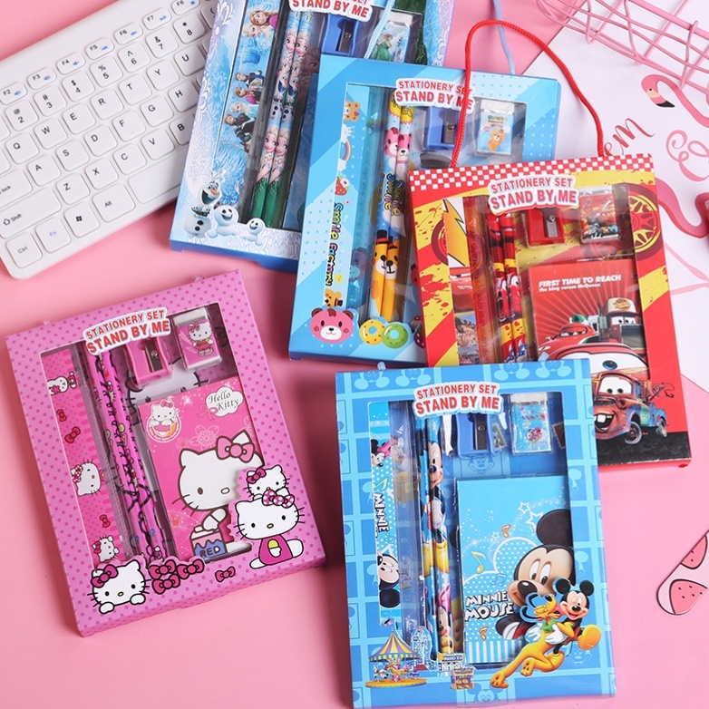 

LEEWOOS S5994 Perlengkapan Lucu Anak / Set Alat Tulis 6 In 1 / Stationery Set Lucu Karakter