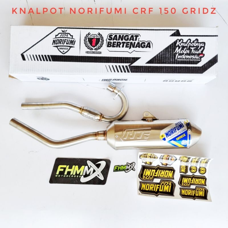 knalpot norifumi CRF 150 KLX 150 GRIDZ