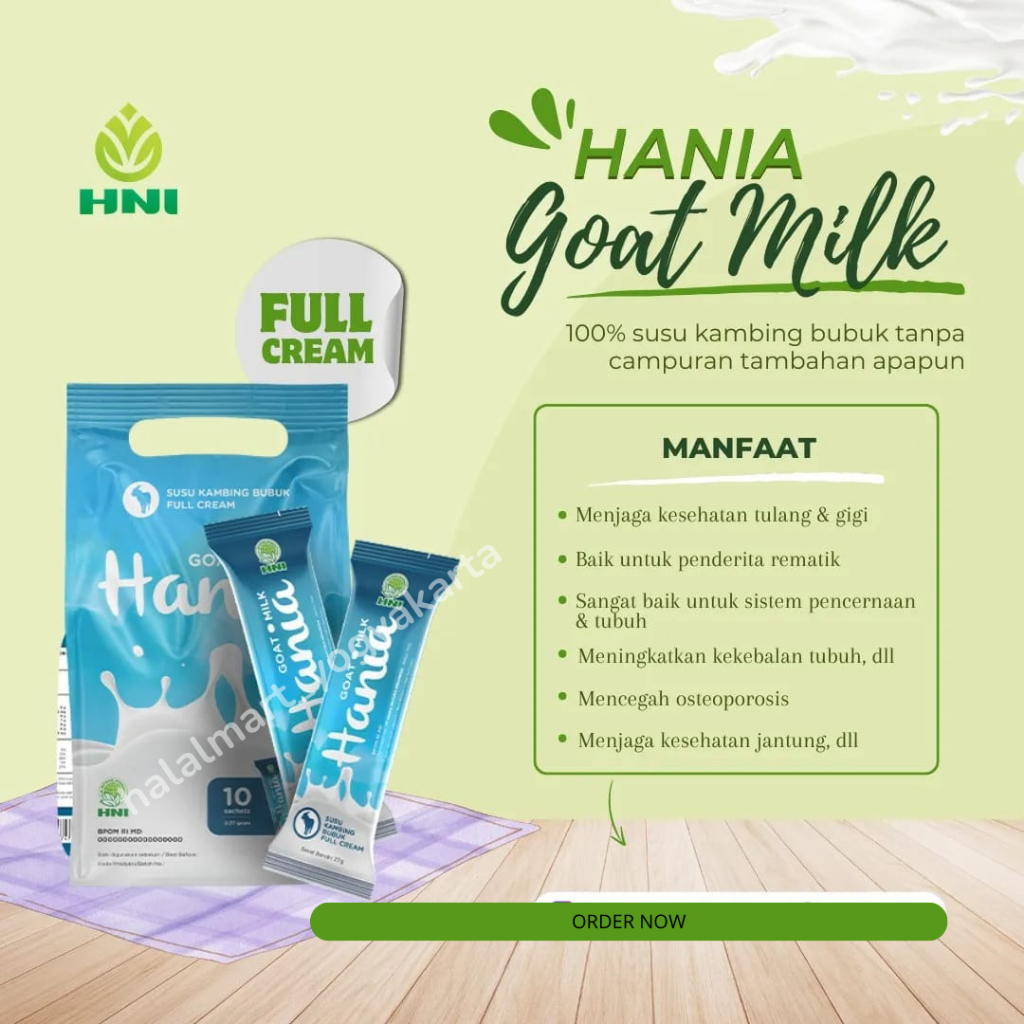 

MENJAGA KESEHATAN JANTUNG- HANIA SUSU KAMBING FULL CREAM