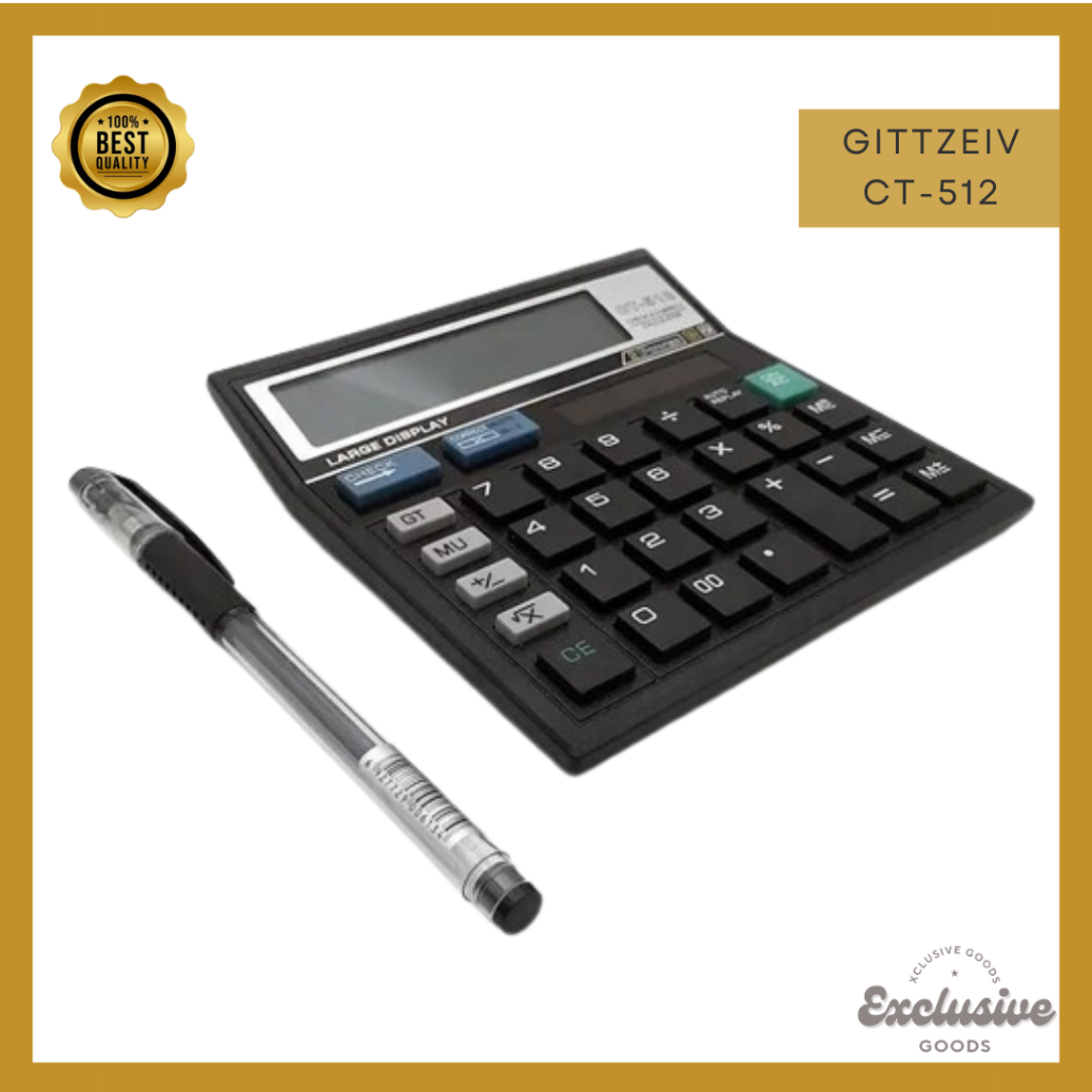 

[XGoods] Kalkulator CT-512 / CT-868N 12 Digit / Calculator Check Dual 2 Power