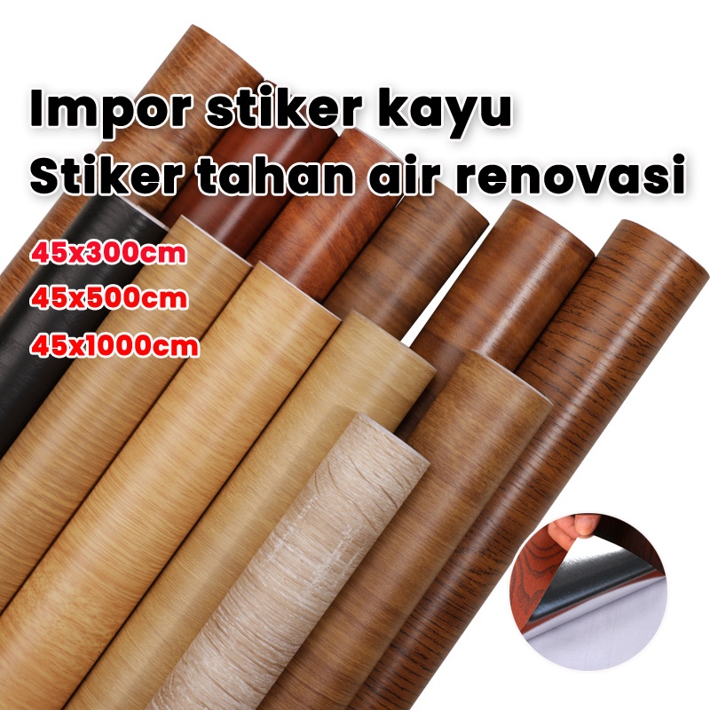 【profesional】stiker motif kayu furniture stiker dinding motif kayu stiker pvc motif kayu stiker dind