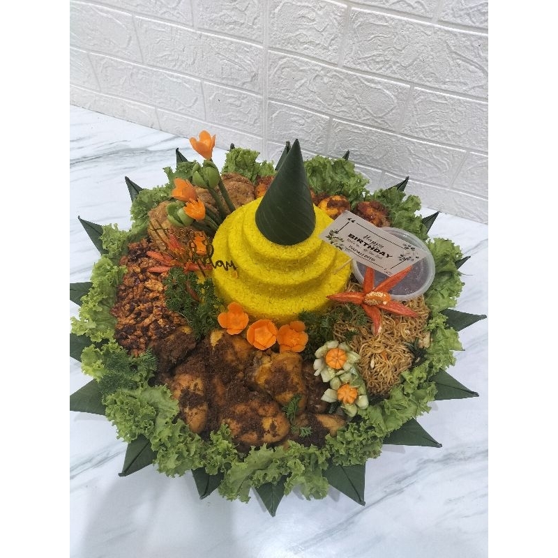 

Nasi Tumpeng Kuning Porsi bervariasi Tumpeng siap saji instan