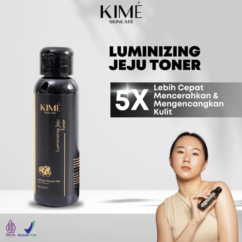 Kime Skincare Toner Whitening Badan Kulit Jerawat Berminyak/Bukan Merek Npure-Whitelab