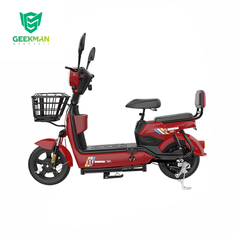 Geekman Q8S Sepeda Listrik 48V12Ah, Hitam, 15kg, Max Speed 25km/h, Garansi Resmi