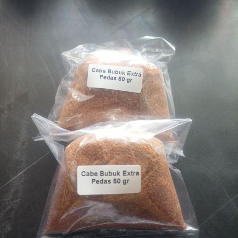 

Cabe Bubuk Extra Pedas 50 gr / Extra Spicy Chili Powder / Ground Chillies