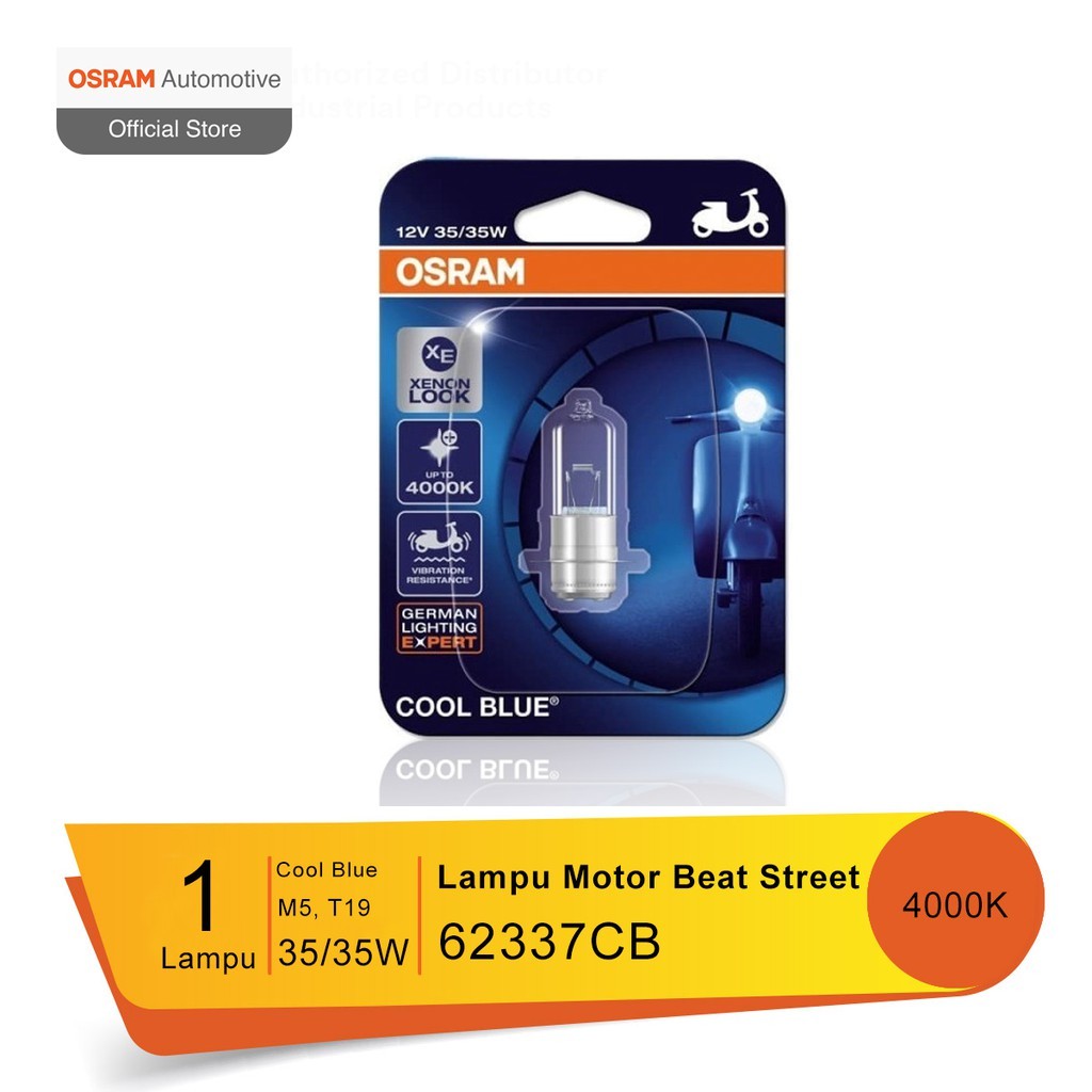 Osram Lampu Depan Motor Honda Beat Street 2017-on - 62337CB - Cool Blue