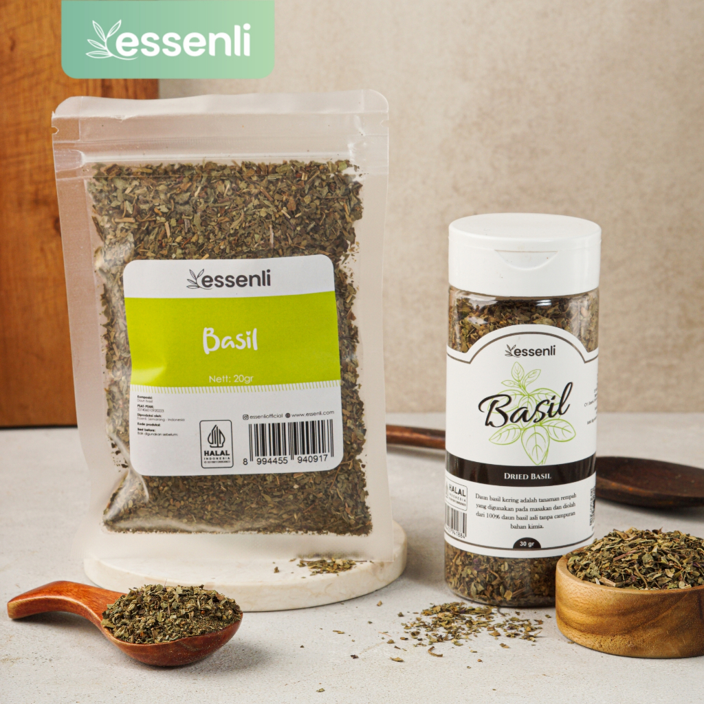 

ESSENLI Daun Basil Kering Bumbu Rempah