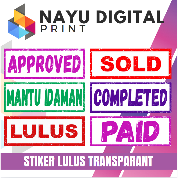 

Stiker lulus graduation transparant uk. 20 x 7.5 cm