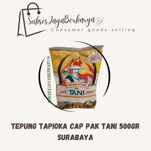 

Tepung Tapioka cap Pak Tani Gunung 500gram/ Tepung Tapioka cap Sagu Tani murah surabaya