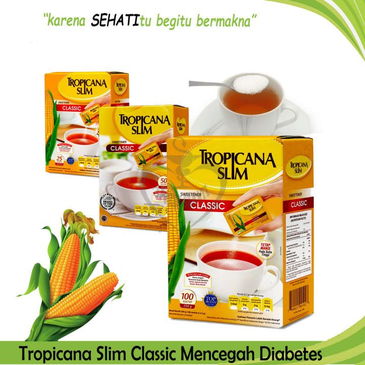 

Tropicana Slim Sweetener Classic - Pemanis untuk Bantu Batasi Gula