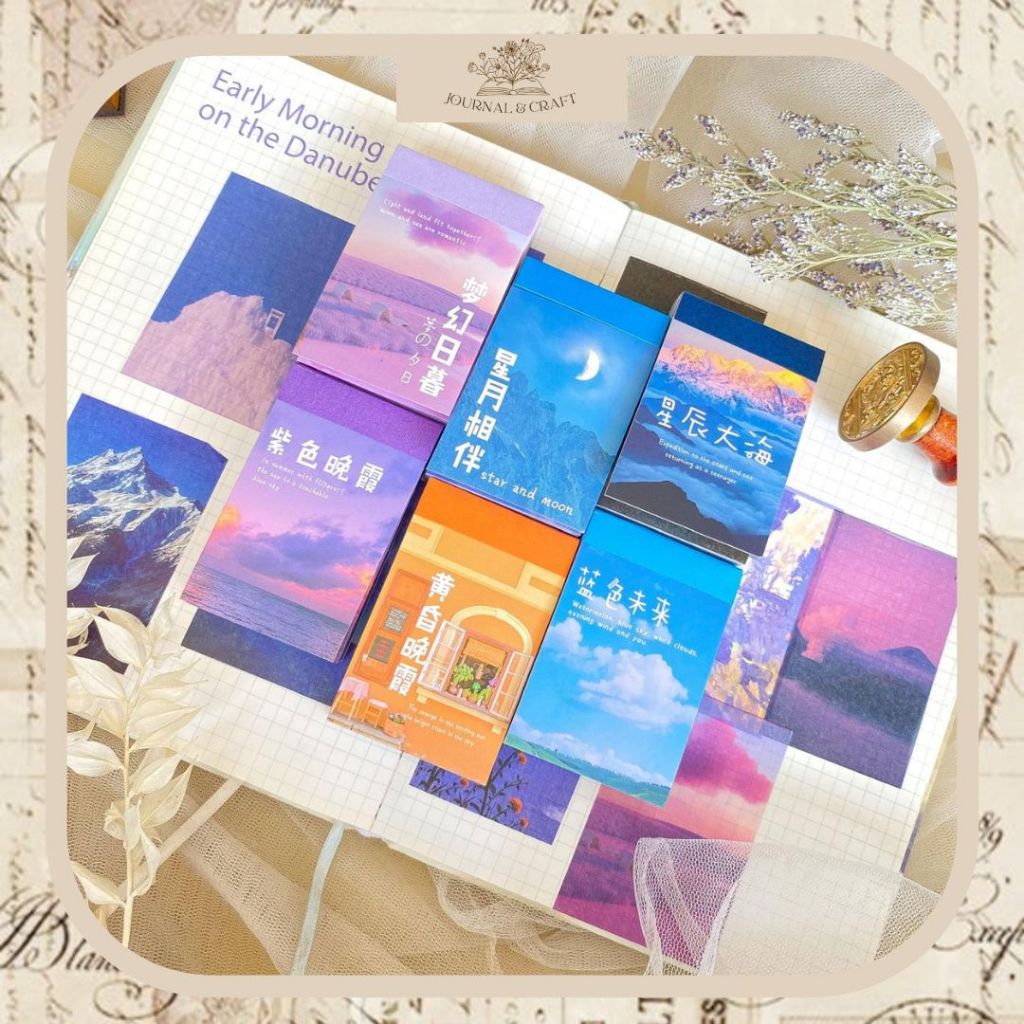

JournalandCraft 50pcs Stiker Kertas Seri Waktu Gaya Vintage story series sticker vintage retro kawai diy journaling scrapbook aesthetic deco stiker lucu Scrapbook Jurnal story series sticker vintage retro kawai diy journaling scrapbook aesthetic