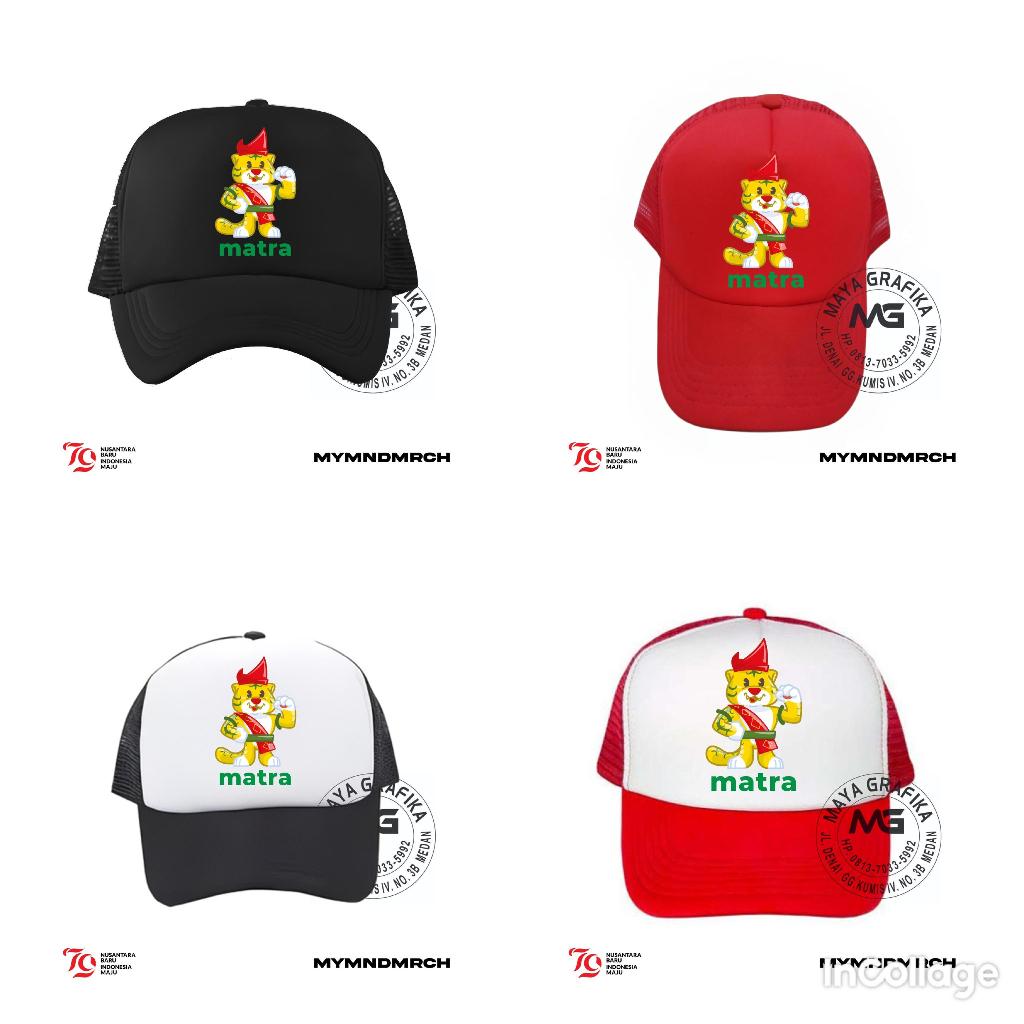 topi trucker jaring Baseball Caps PON ACEH MEDAN hat pria wanita