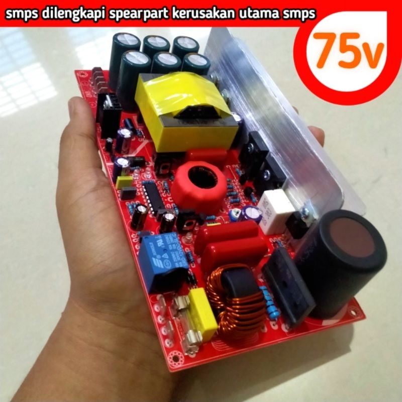 Power Supply Psu Smps HB ocp 20a Daya 2500watt ct 75volt halfbridge trafo suplay audio sound amplifi