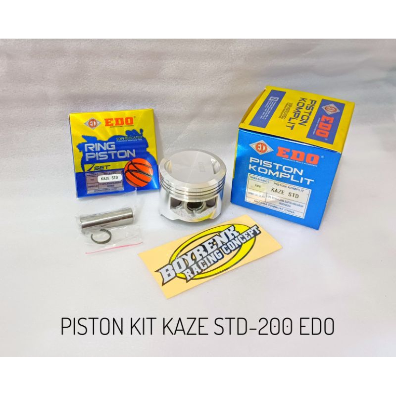 PISTON KIT SEHER SEKER SET KAZE OVERSIZE STD-200 EDO-BOYRENK