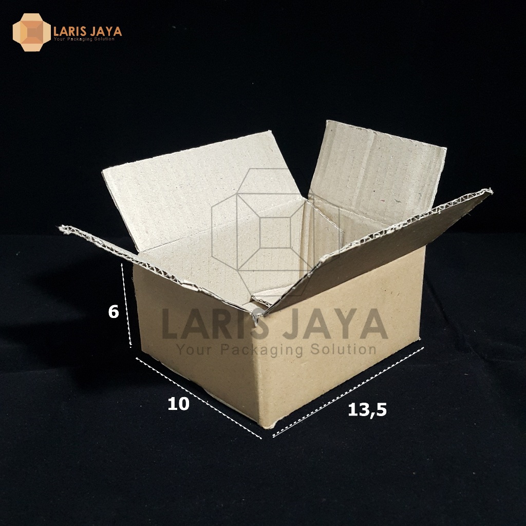 

13,5 x 10 x 6 cm | B FLute | Kardus | Corrugated Box | Packing | Packaging | Baru