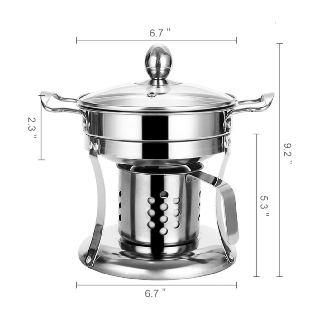 Personal shabu shabu pot stainless